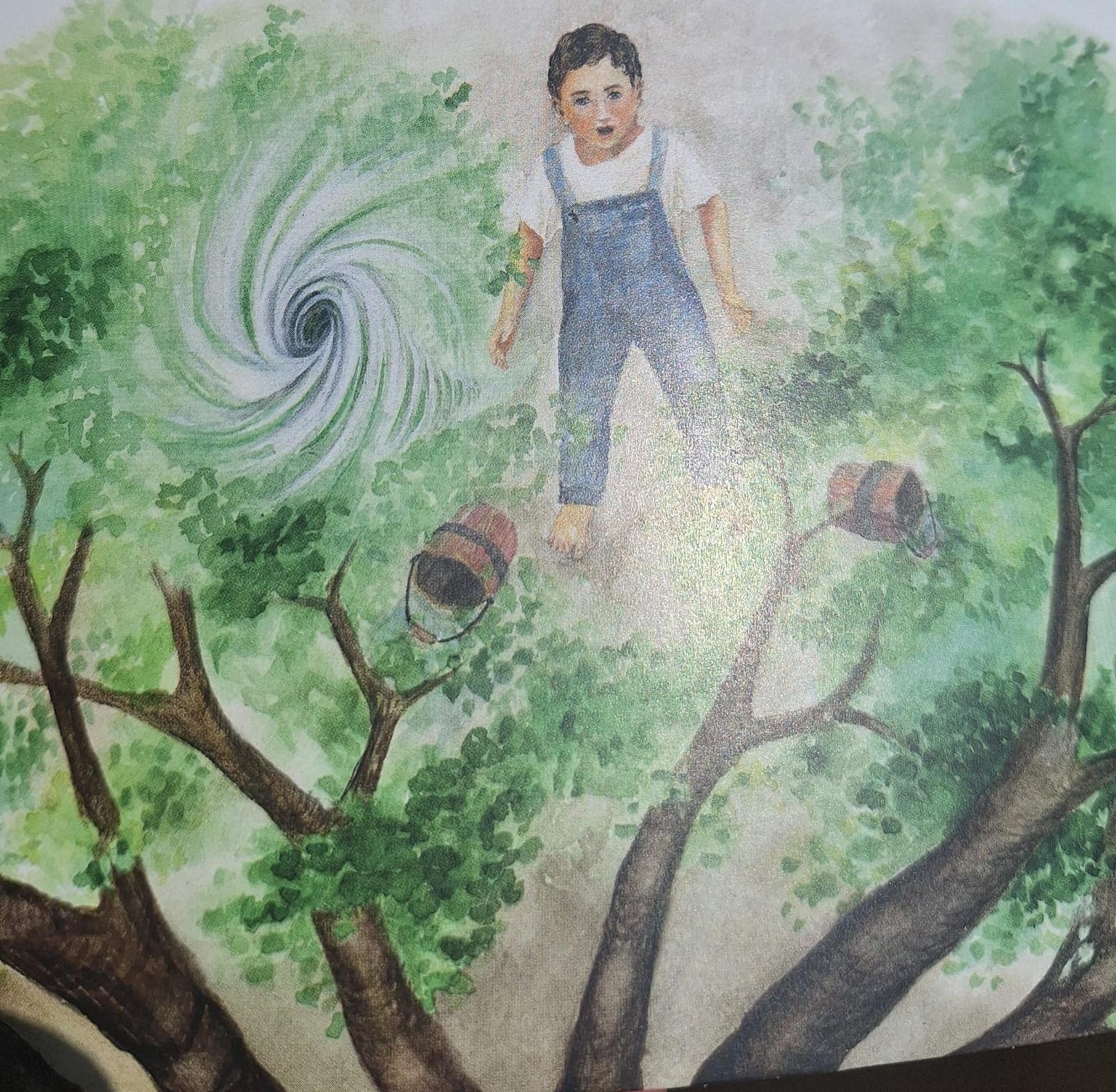 Imagem do redemoinho sobre a árvore